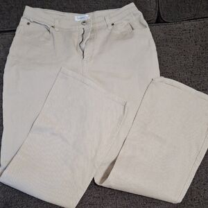 Coldwater Creek Light Beige Boot Leg Women's Jeans